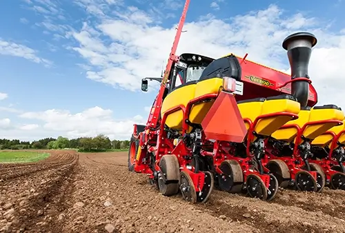 Väderstad Einzelkorntechnik auf dem Acker