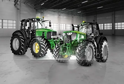 John Deere Ausstellungsmaschinen