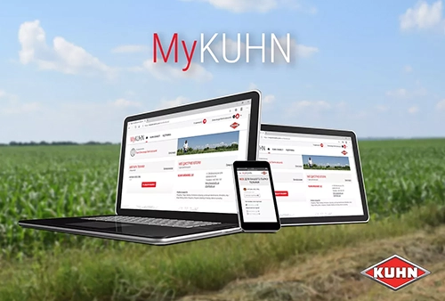 My Kuhn Website auf Laptop und Handy