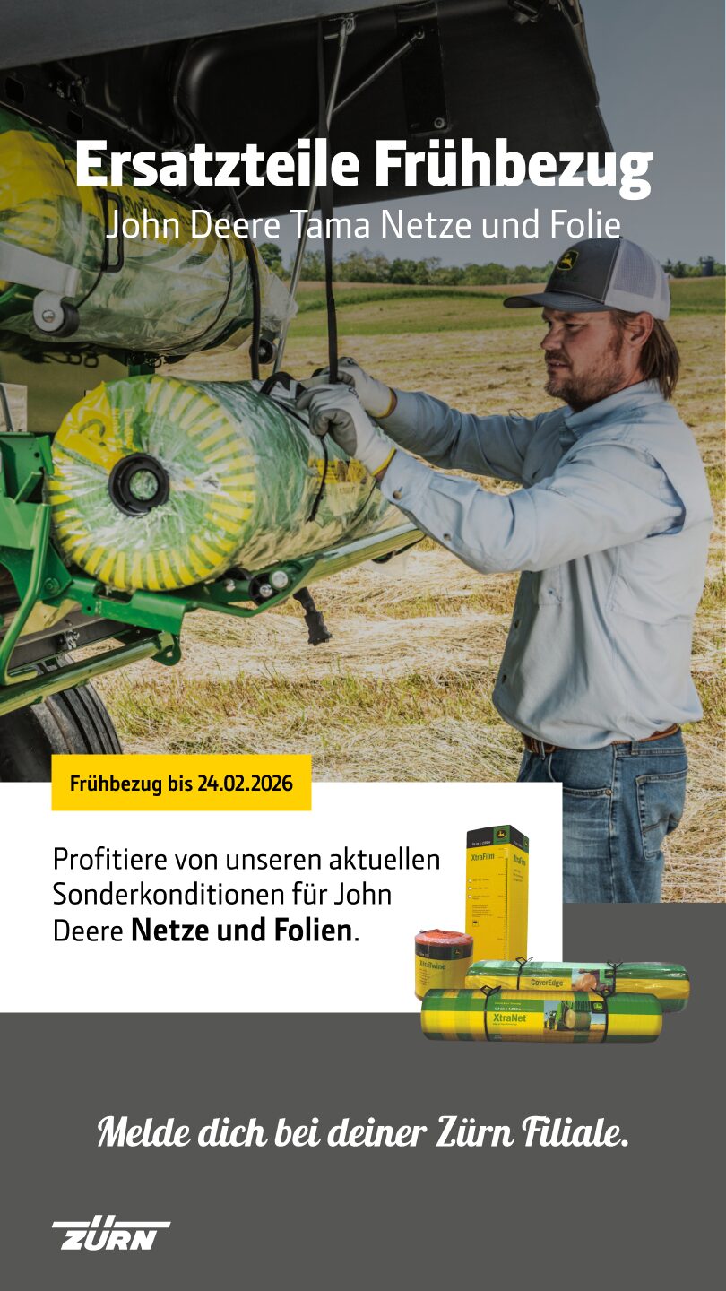 Frühbezug Folien und Netze John Deere